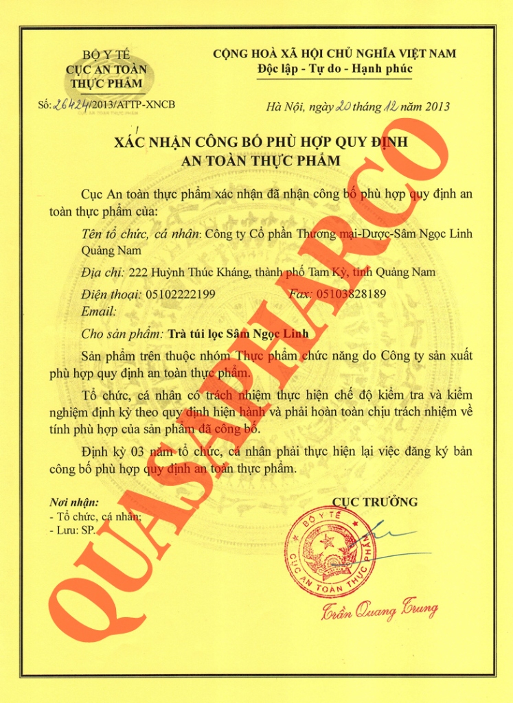 Chứng nhận 6