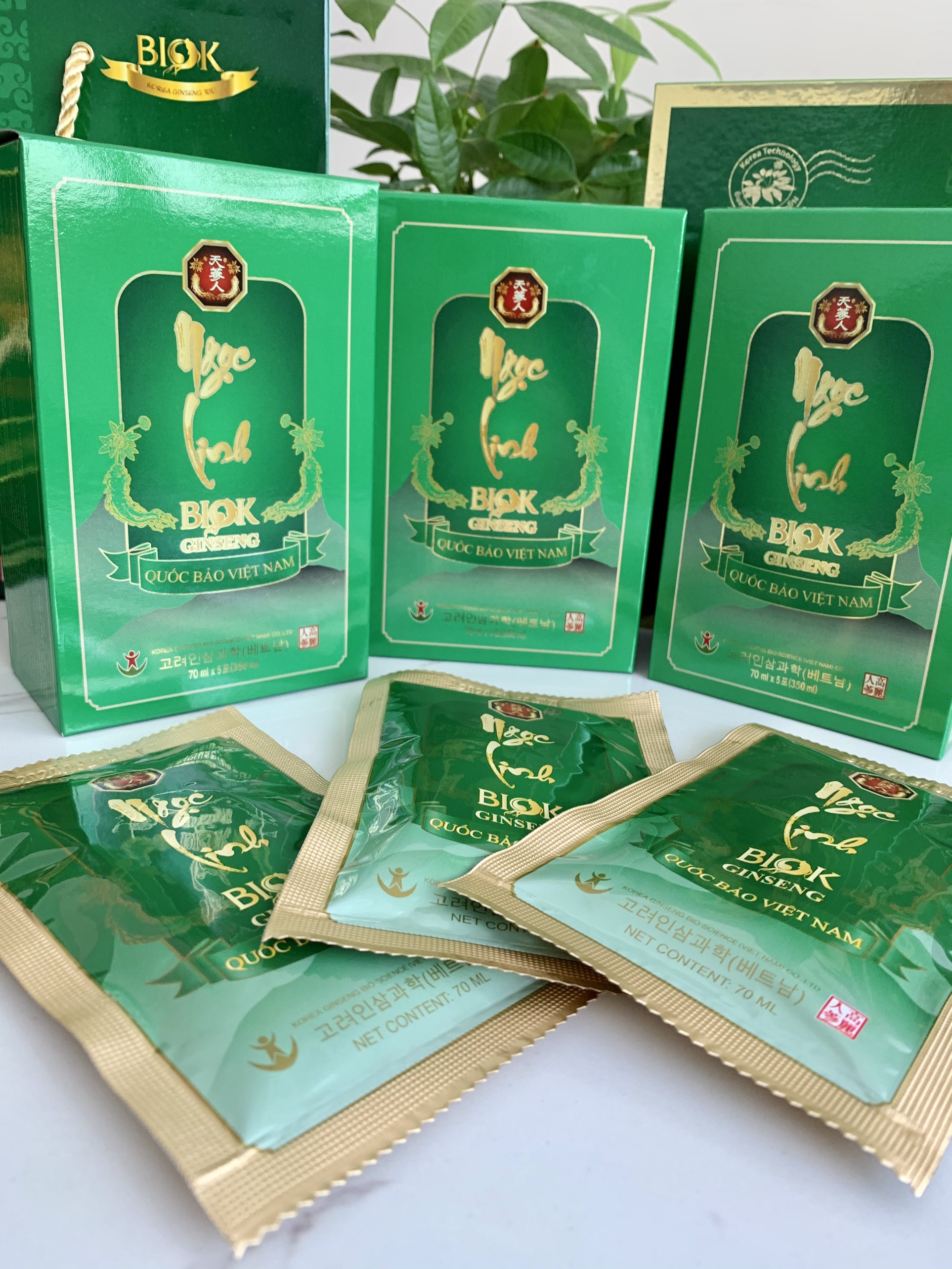 Nước Sâm Ngọc Linh BIOK (Hộp 10 chai)